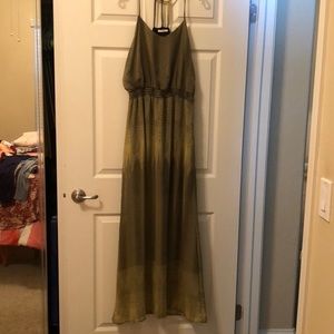 Black & Yellow maxi dress